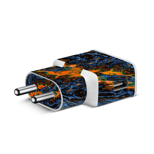 Molten Lava - Samsung S8 Charger Skin