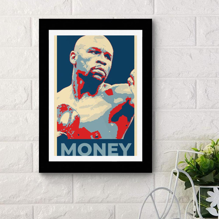Money Mayweat - Framed Poster