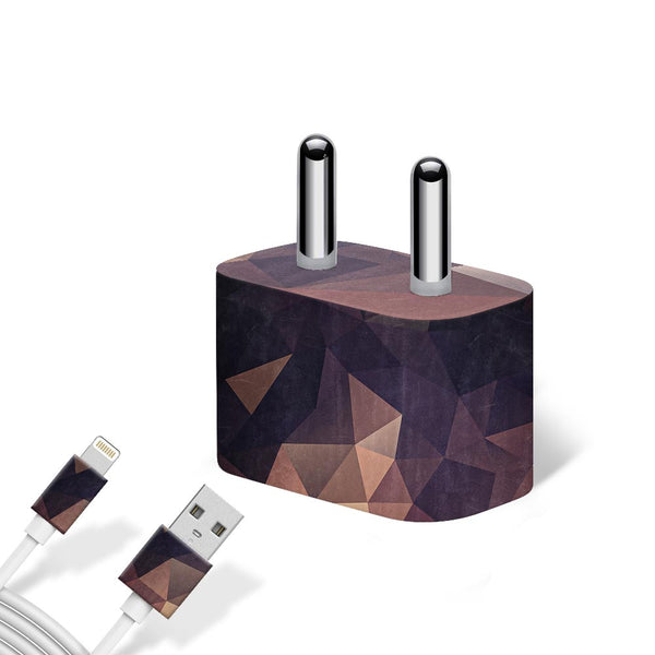 Mosaic Grey Stone - Apple charger 5W Skin