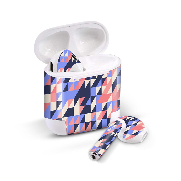 Mosaic Pattern Pink - Airpods 1/2/3 Skin