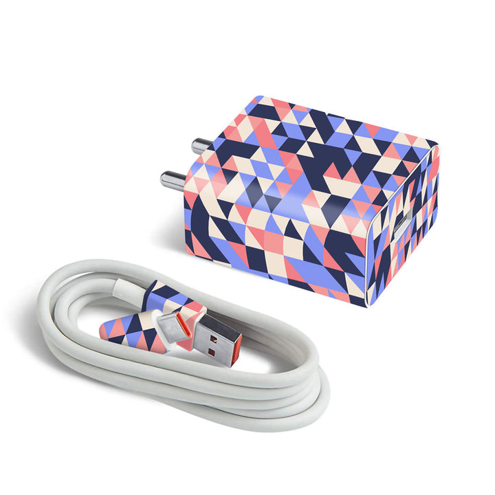 Mosaic Pattern Pink - MI 22.5W & 33W Charger Skin