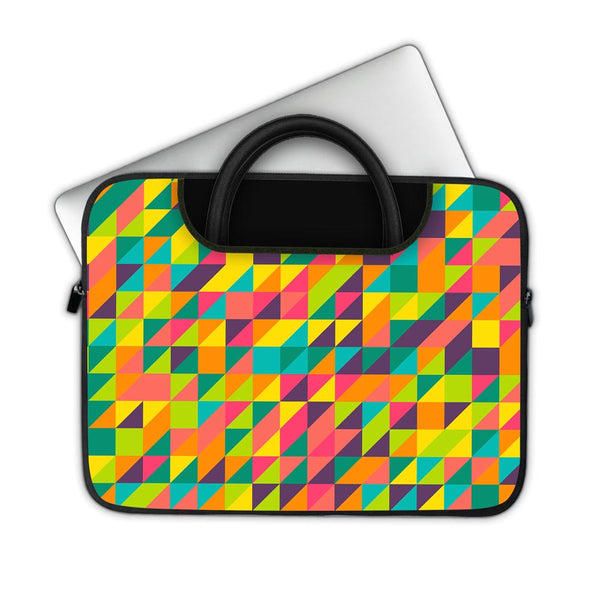 Mosaic Square Pattern  - Pockets Laptop Sleeve