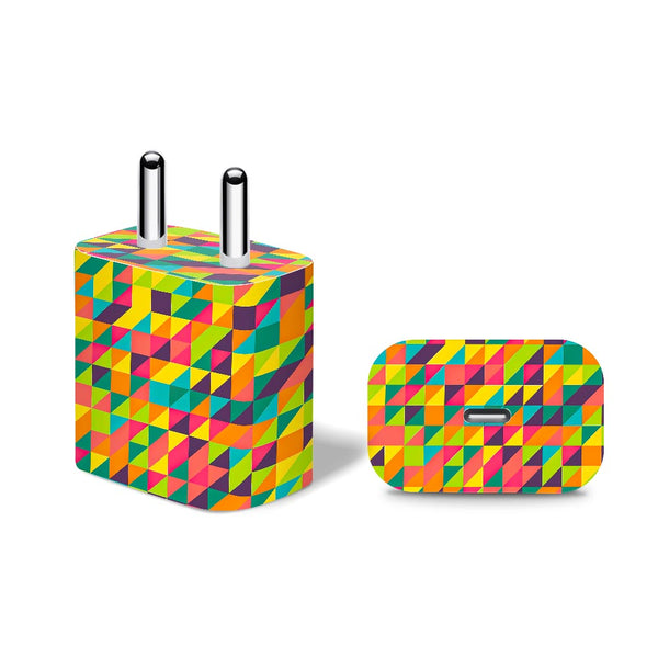 Mosaic Square Pattern - Apple 20W Charger Skin