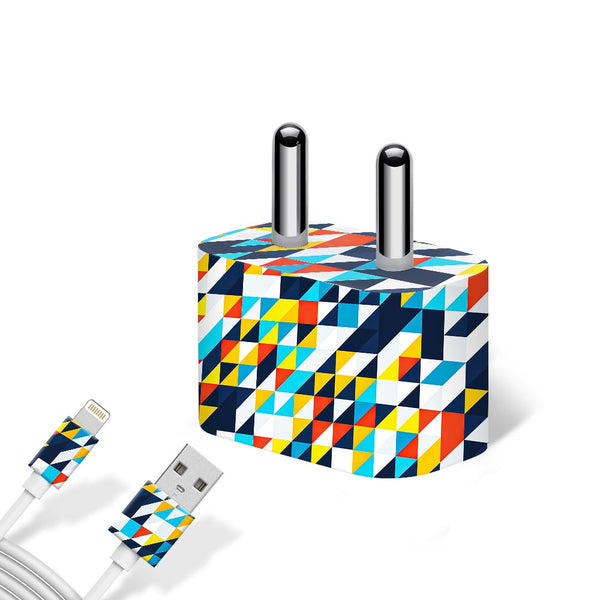 Mosaic Triangle Pattern - Apple charger 5W Skin