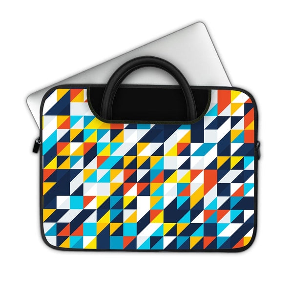 Mosaic Triangle Pattern  - Pockets Laptop Sleeve