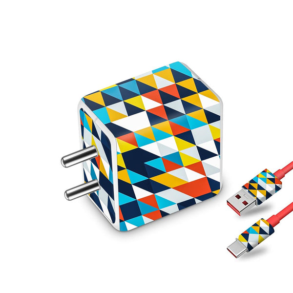 Mosaic Triangle Pattern - Oneplus Dash Charger Skin