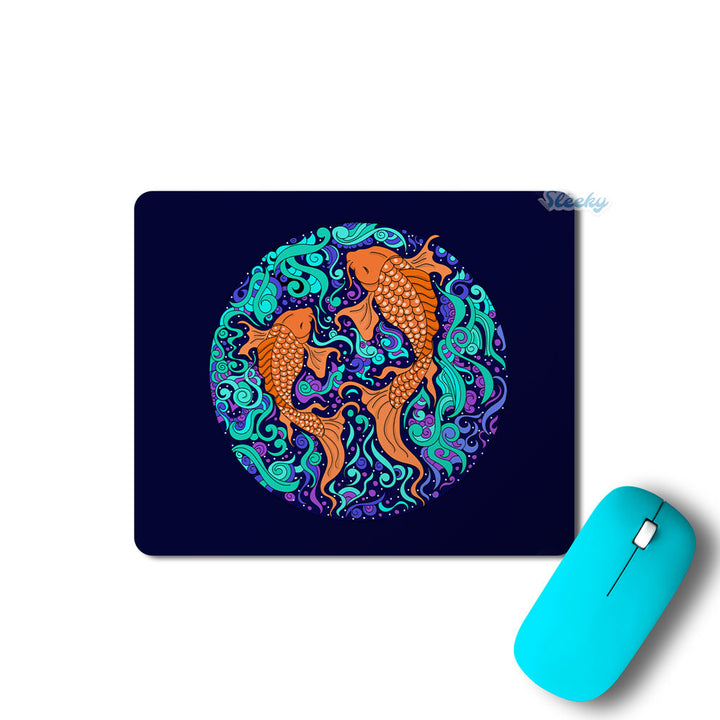 Koifish Mandala By The Doodleist - Mousepad