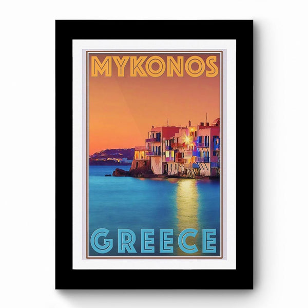 Mykonos Greece - Framed Poster