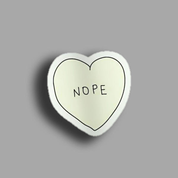 Nope Heart  - Sticker