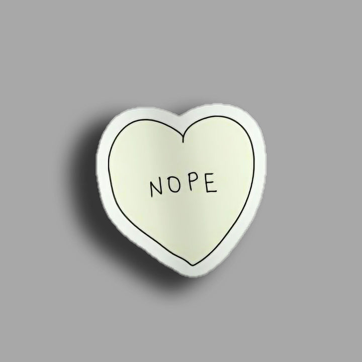 Nope Heart  - Sticker