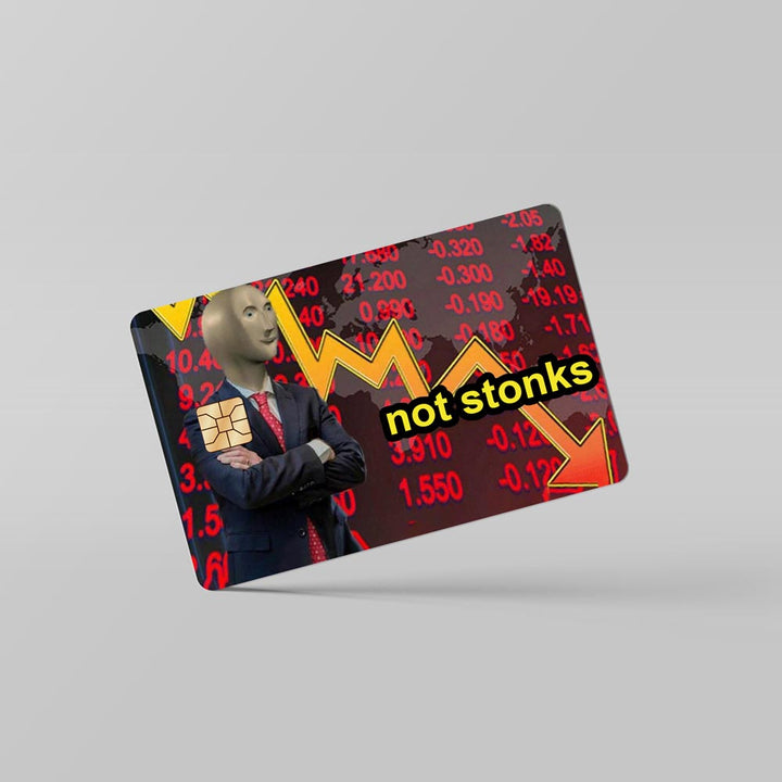 not stonks card skin by sleeky india