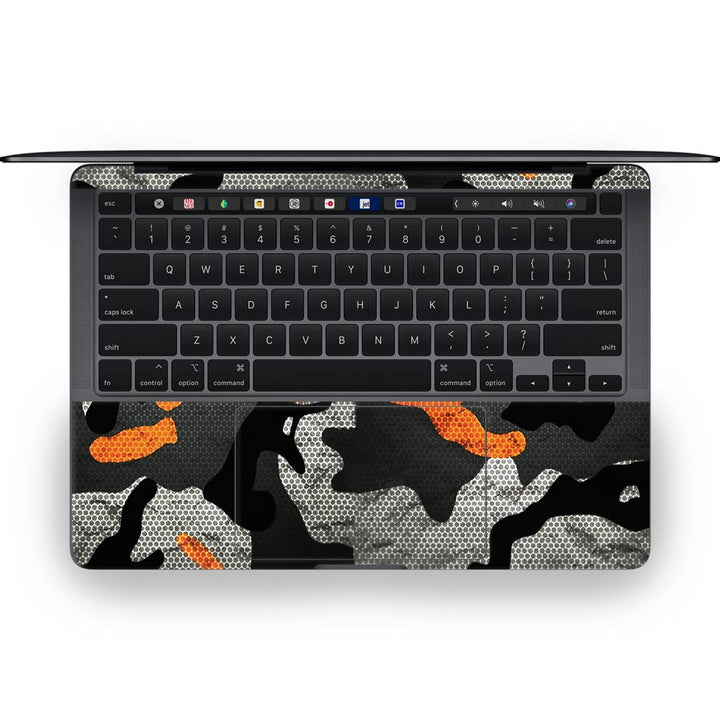 Orange Camo Pattern - MacBook Skins - Sleeky India