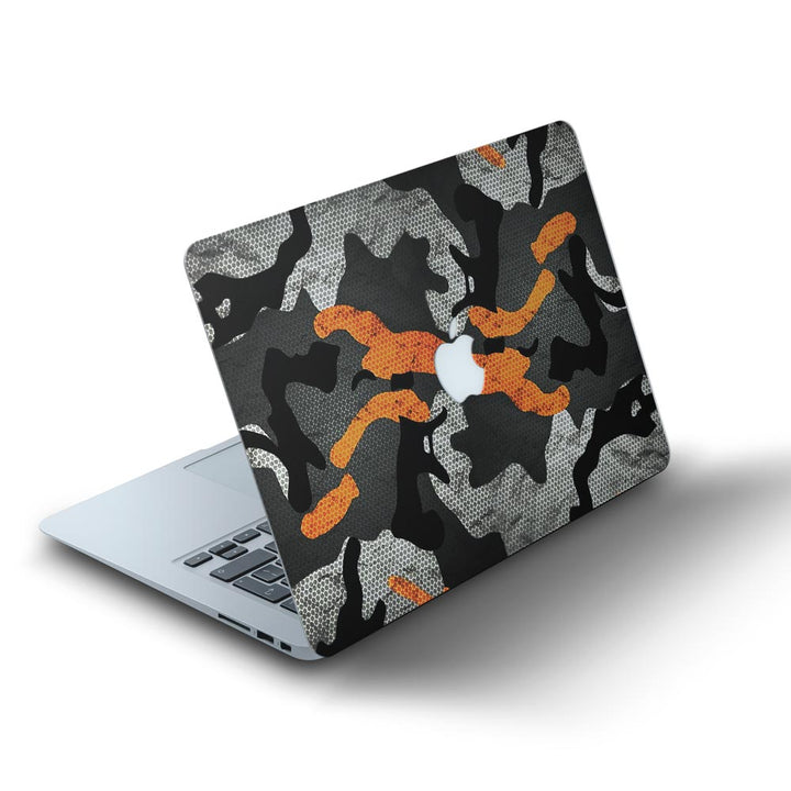 Orange Camo Pattern - MacBook Skins - Sleeky India