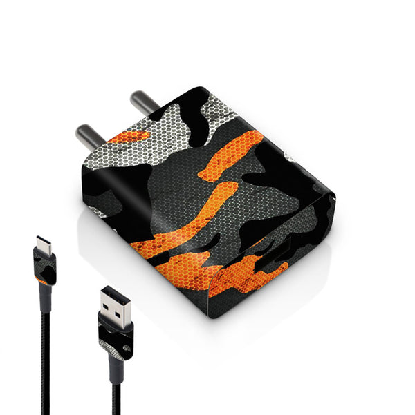 Orange Camo Pattern - MI 10W & 18W Charger Skin