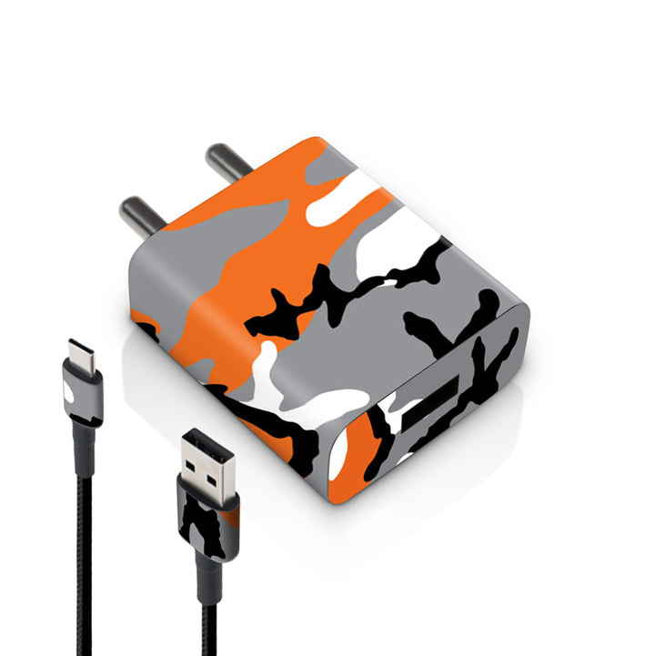 Orange Camo - MI 10W & 18W Charger Skin