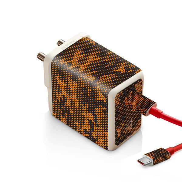 Orange Hive Camo - Oneplus Warp 65W Charger skin