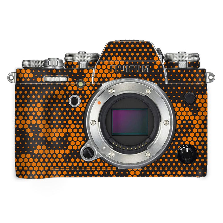 Orange Hive Camo - FujiFilm Camera Skin By Sleeky India