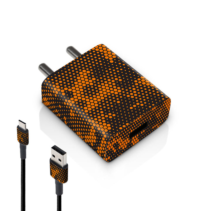 Orange Hive camo - MI 10W & 18W Charger Skin