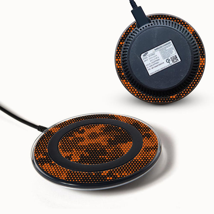 Orange Hive Camo - Samsung Wireless Charger 2015 Skins