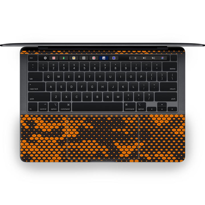 Orange Hive Camo - MacBook Skins