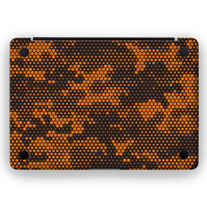 Orange Hive Camo - MacBook Skins