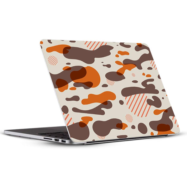 Orange Modern Camo - Laptop Skins