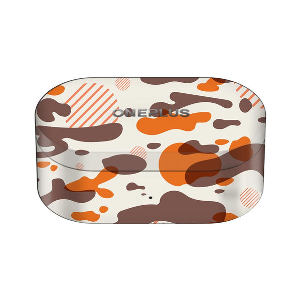 Orange Modern Camo - OnePlus Nord Buds Skin