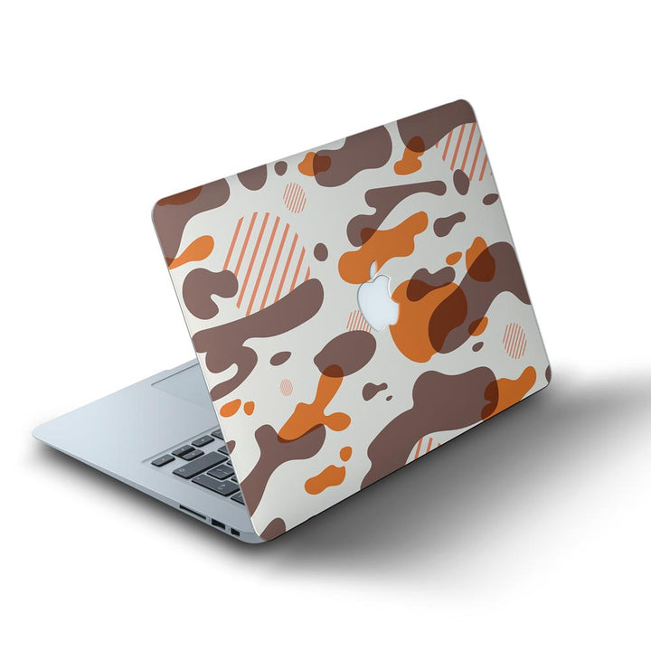 Orange Modern Camo - MacBook Skins