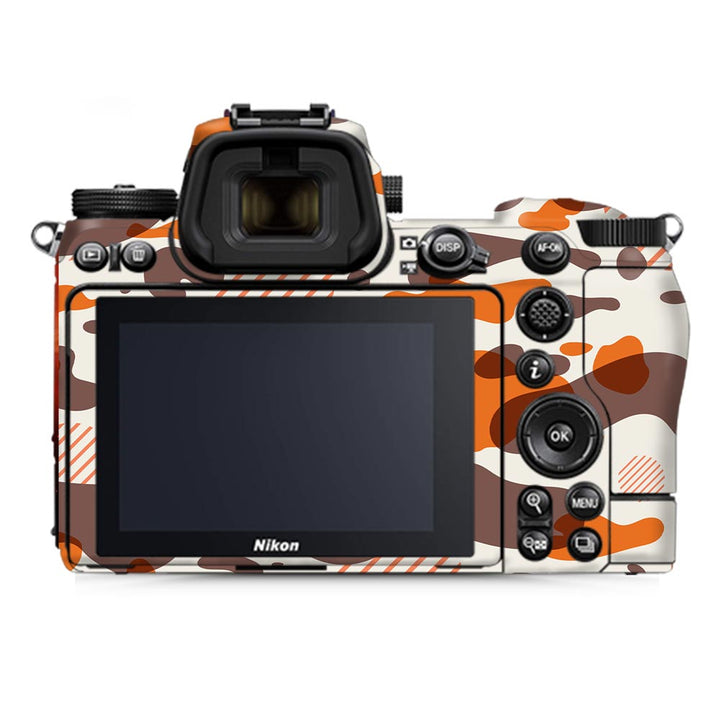 Orange Modern Camo - Nikon Camera Skins