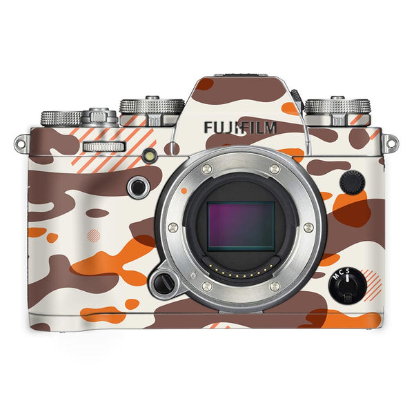 Orange Modern Camo - FujiFilm Camera Skin