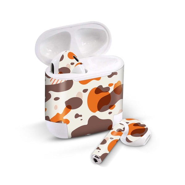 Orange Modern Camo - Airpods 1/2/3 Skin