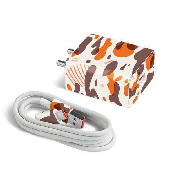 Orange Modern camo - MI 22.5W & 33W Charger Skin