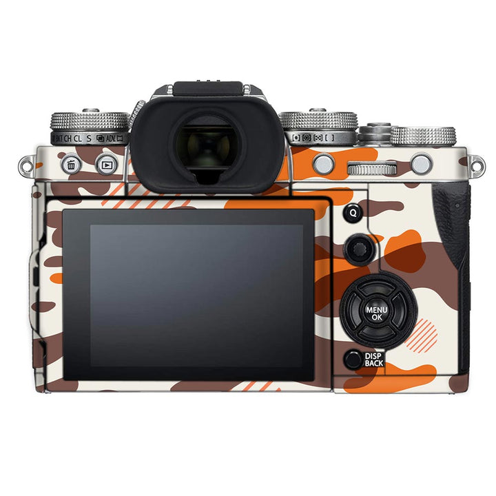 Orange Modern Camo - FujiFilm Camera Skin