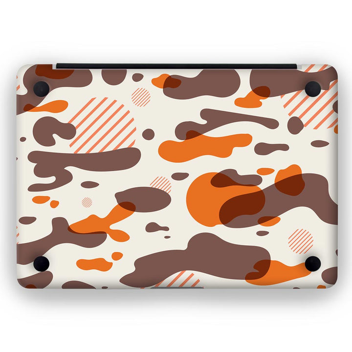 Orange Modern Camo - MacBook Skins