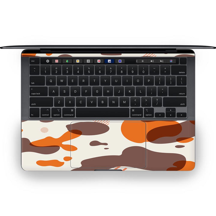 Orange Modern Camo - MacBook Skins