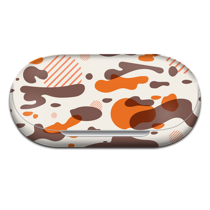 Orange Modern Camo - Oneplus Buds Z2 Skin