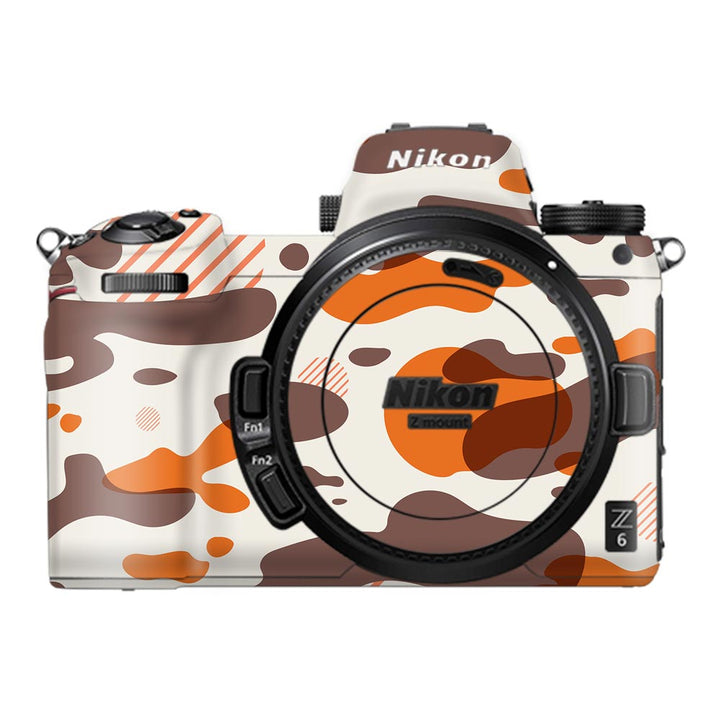 Orange Modern Camo - Nikon Camera Skins