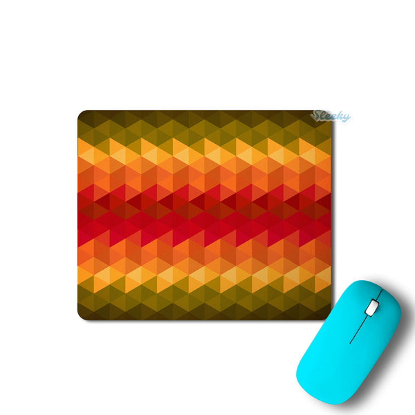 Orange Noisy Mosaic - Mousepad