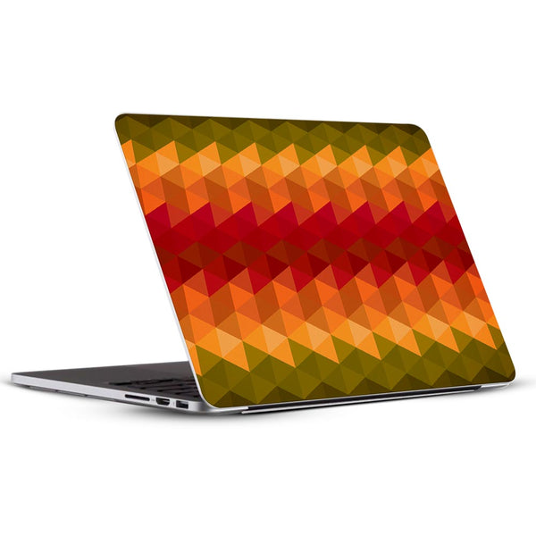 Orange Noisy Mosaic - Laptop Skins