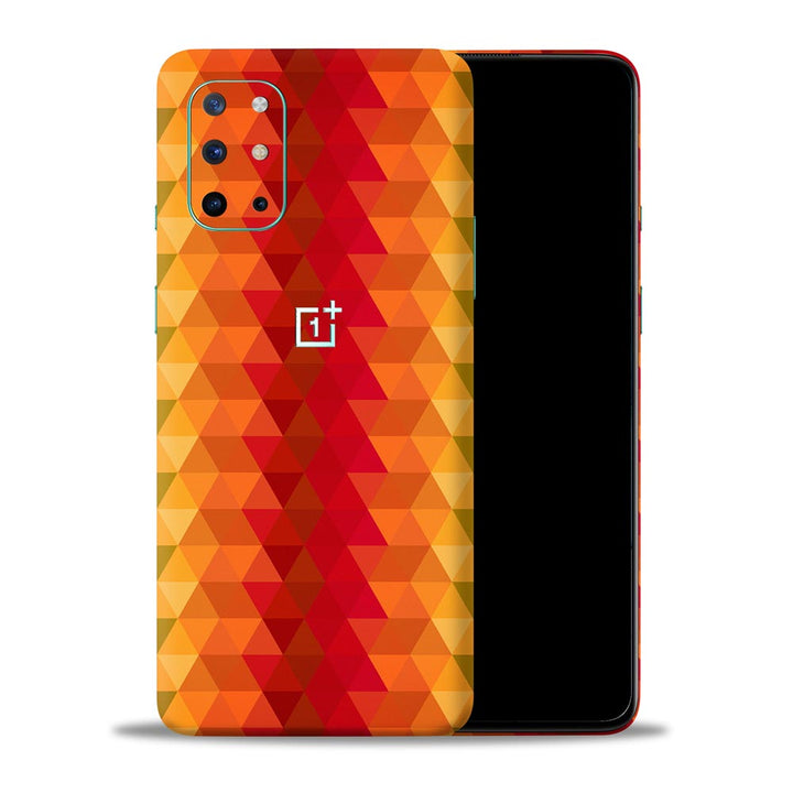 Orange Noisy Mosaic - Mobile Skin