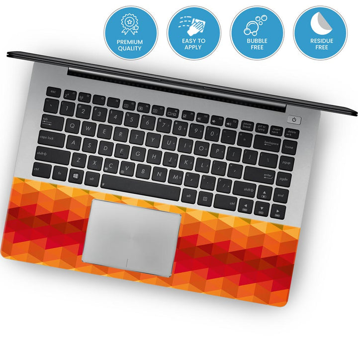 Orange Noisy Mosaic - Laptop Skins