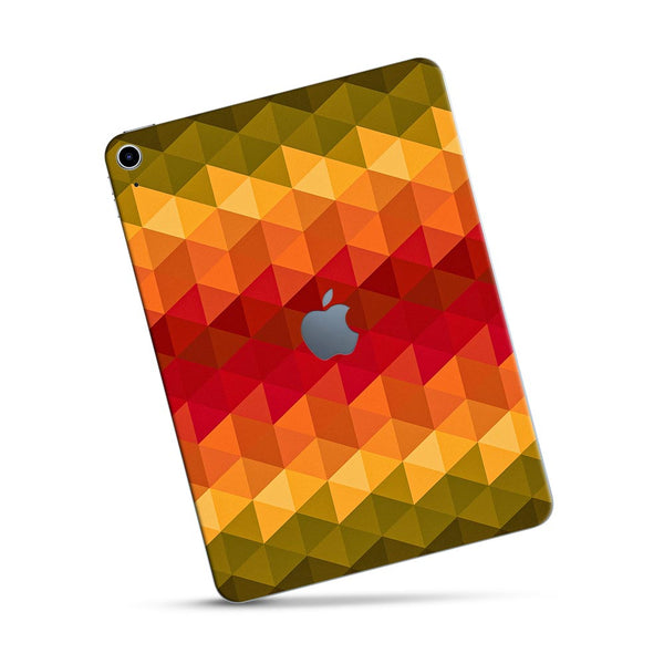 Orange Noisy Mosaic - Apple Ipad Skin