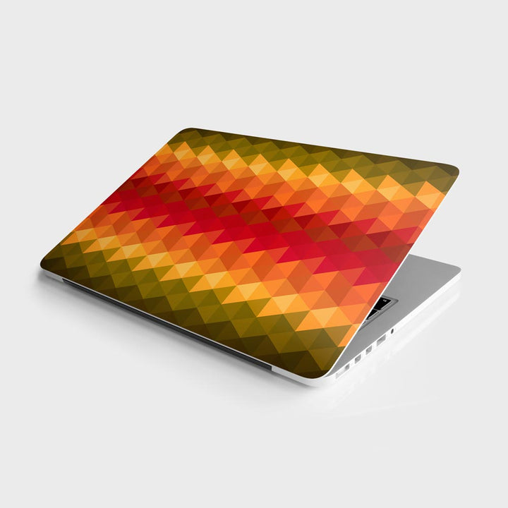 Orange Noisy Mosaic - Laptop Skins