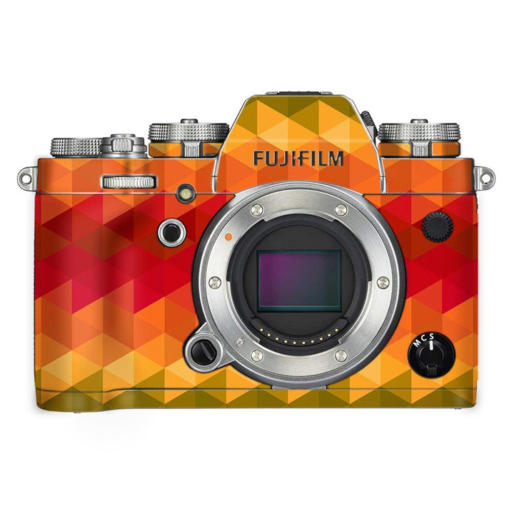 Orange Noisy Mosaic - FujiFilm Camera Skin