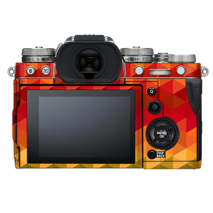 Orange Noisy Mosaic - FujiFilm Camera Skin