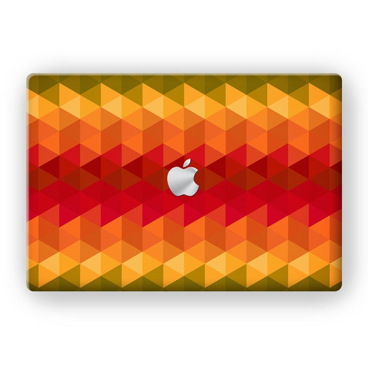 Orange Noisy Mosaic - MacBook Skins