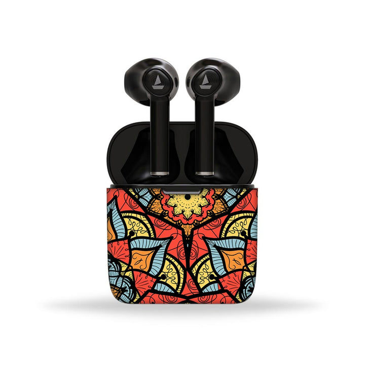 Orange Orient Seamless Pattern - BoAt Airdopes Skin 131,138,141,161,281 Pro,311,383,408,441