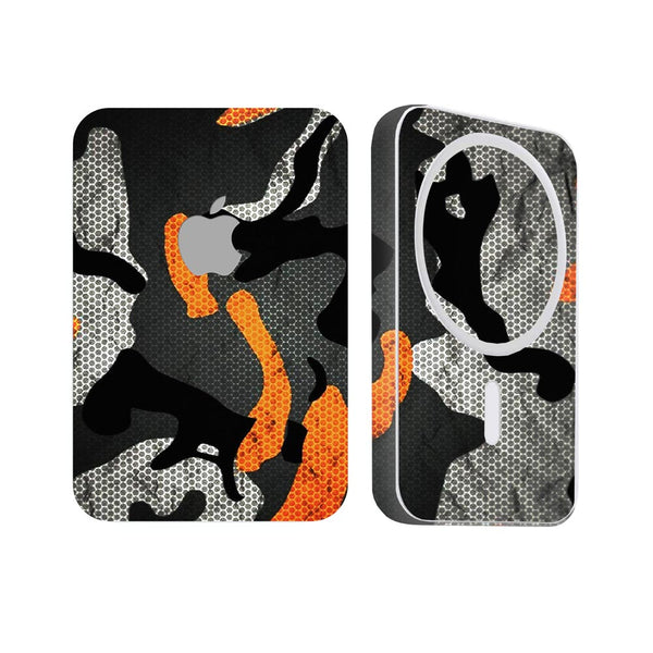 Orange Pattern Camo - Apple Magsafe Battery Pack Skin