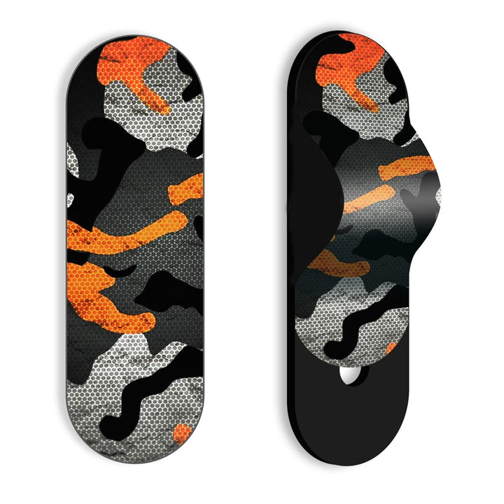 Orange Pattern Camo -  Slider Mobile Grip