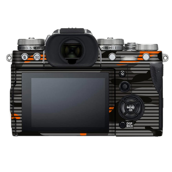 Orange Stripes Camo - FujiFilm Camera Skin By Sleeky India